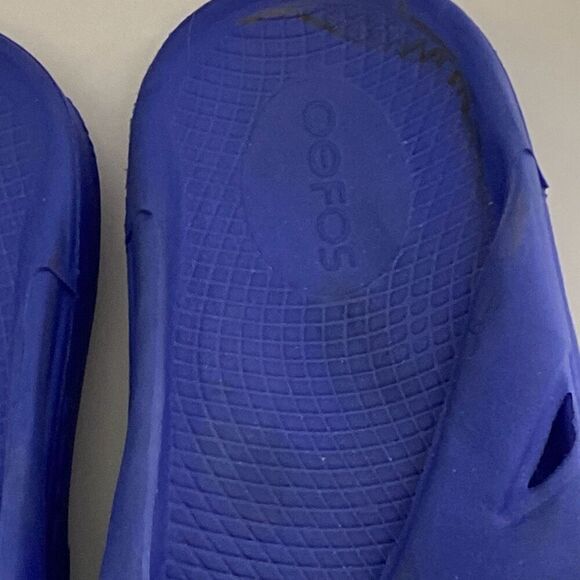 Oofos Women's Blue Flip Flop Lightweight OOriginal Recovery Sandal Size 6 - Picture 5 of 13